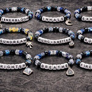RUFUS DU SOL | set of 10 Kandi festival / rave beaded bracelets